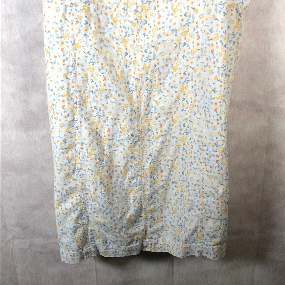 Abercrombie &‎ Fitch Yellow Floral Smocked Dress